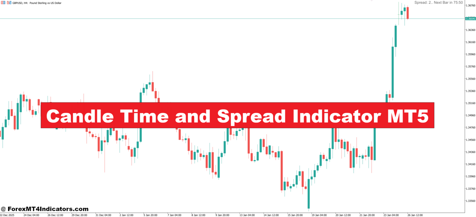 Candle Time and Spread Indicator MT5