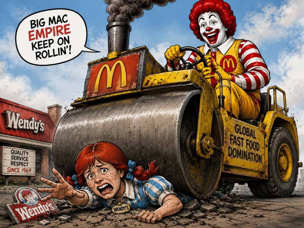 McDonald’s is now worth 160x rival Wendy’s