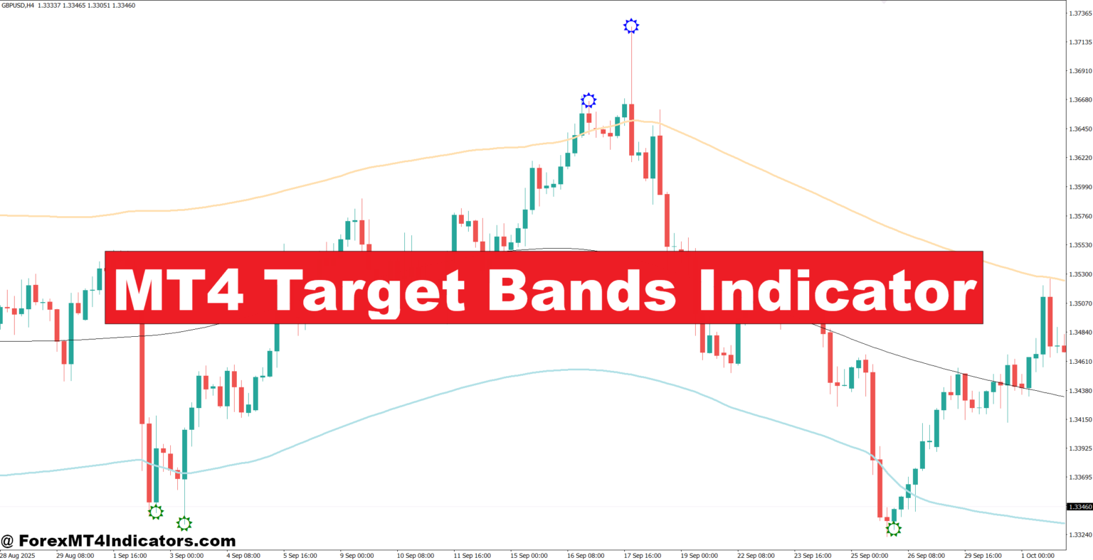 MT4 Target Bands Indicator – ForexMT4Indicators.com